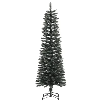 Immagine prodotto di Albero di Natale Artificiale Sottile con Base Verde 150 cm PVC