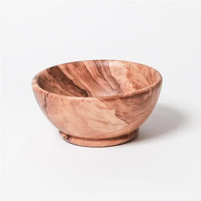 Produktbild von BERARD Obstschale aus Olivenholz, handgefertigt, Ø 15-16 cm, individuelle Maserung