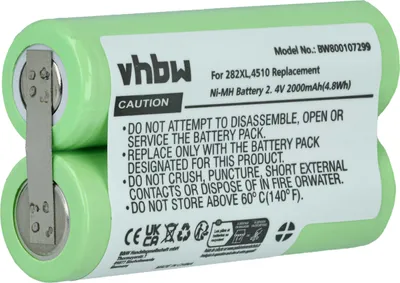 Produktbild von vhbw Akku kompatibel mit Eltron Intercontinental, International, 2205, 2100, 2200, 100 Rasierer (2000 mAh, 2,4 V, NiMH)