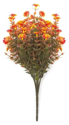 Produktbild von Künstliche Herbstblume, 7-armig, realistische Plastikblume, Tischdekoration für Zuhause, Büro, Hochzeit, Party, drinnen und draußen, künstliche Blütendekoration