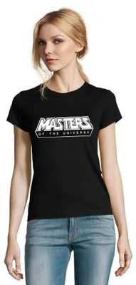 Produktbild von MOTU Damen T Shirt Retro Logo Print Rundhals Baumwolle
