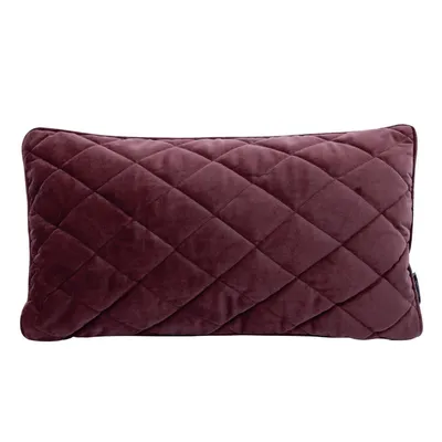 Produktbild von Dekorativer Kissenbezug Sofakissen VELVET 29 F 30x50 cm dunkelrot
