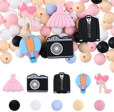 Produktbild von Silikonnen Kugelketting für Hochzeitsprojekte DIY