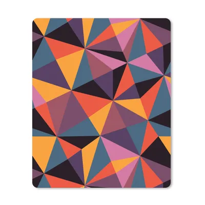 Produktbild von MuchoWow® Mauspad Mousepad Geometrie - 3D - Dreieck - Muster 30x40 cm - Mousepads - Maus Mat - Pad - Mausunterlage - Mausmatten