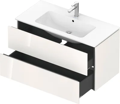 Produktbild von Duravit - Waschtischunterschrank - L-Cube 102 cm Weiß Hochglanz 2 Schubkästen
