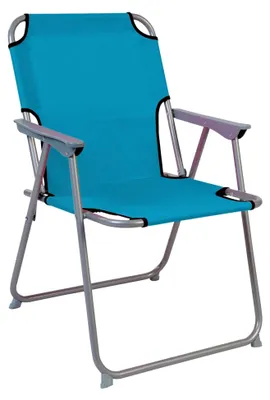 Produktbild von Campingstuhl Faltstuhl Stoff Oxford Petrol Klappstuhl Anglerstuhl Regiestuhl Angelstuhl Metall B 53 x T 46 x H 74 cm