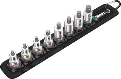Immagine prodotto di Wera - Set di inserti - 8 pezzi - 3/8" - Hex-plus - lunghezza: 35 mm, 38,5 mm