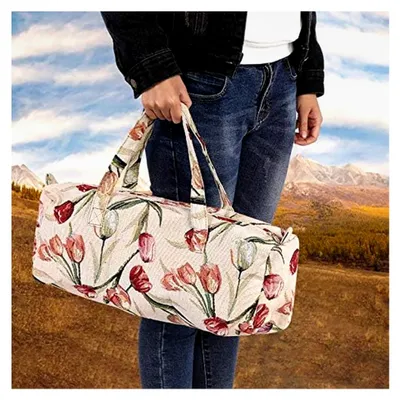 Produktbild von Wolltasche, Stricktasche, Große Handarbeitstasche zur Aufbewahrung von Wolle, Projekten, Stricknadeln, Häkelnadeln und mehr