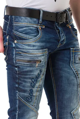 Produktbild von CD584 Herren bequeme Jeans mit Kontrastnähten