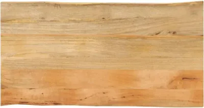 Produktbild von Tischplatte mit Baumkante 110 x 60 x 2,5 cm aus Massivholz