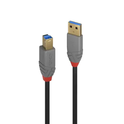 Produktbild von LINDY USB 3.2 Kabel Typ A/B Anthra Line M/M 5m