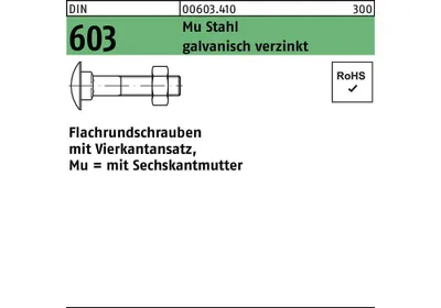 Produktbild von Reyher  603 Flachrdschraube 6x 75 Güte 4.6 galv. verzinkt (200 Stück)