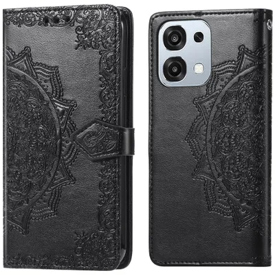 Productafbeelding van imoshion Mandala Bookcase voor de Oppo A6 Pro (5G) - Zwart