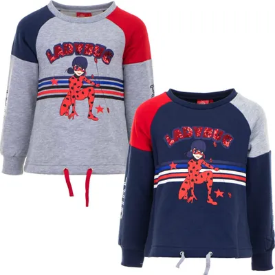 Produktbild von Miraculous Ladybug Kinder Sweatshirt Pullover – Stylisch und Bequem Grau 6 Jahre