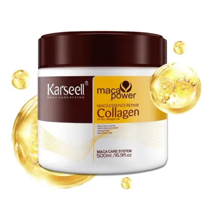 Produktbild von Haarmaske Haarpflege Haarspülung Haarkur mit Kollagen Arganöl Karseell 500ml