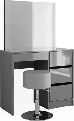 Immagine prodotto di Tavolo da toeletta Vicco Sherry Grigio 90 cm con sgabello, Model 41286