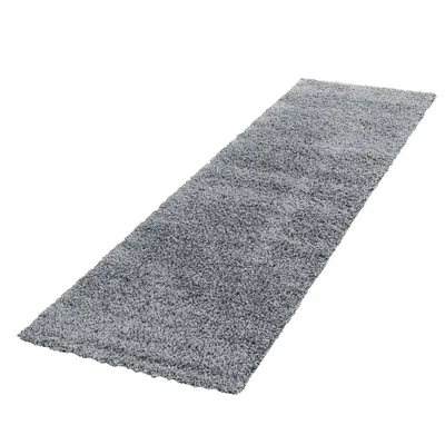 Image de Life Shaggy tapis poils longs coureur 80x250cm gris clair