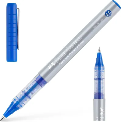 Produktbild von FABER-CASTELL Fineliner Kugelschreiber Free Ink 0,5 mm BLAU