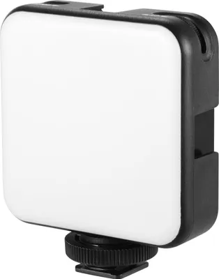 Produktbild von Andoer W64 Mini zweifarbige Vlog-LED-Leuchte 2500K-6500K Dimmbarer 6-W-Akku mit 3 Kaltschuhhalterungen Kompatibel mit Canon Nikon  DSLR-Kamera, Packung mit 1 Stueck