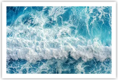 Produktbild von Poster - Poster ohne Rahmen - Meer Welle Ozean - 91,5x61 cm - Wand Bild - Wanddeko - Wandbilder - Kunstposter - Wandposter - Bilder - Kunstdruck - Wanddekoration - Wandbild - P2XAA91x61-4067