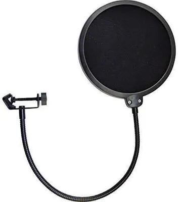 Immagine prodotto di Filtro anti-pop per microfono Namvo, protezione anti-pop nera, filtro anti-pop girevole con maschera a doppio strato, protezione acustica, protezione antivento per microfoni da studio come Blue Yeti, Blue Snowball e altri