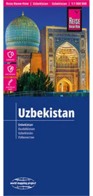 Obrázek produktu pro Cestovní průvodce Mapa Uzbekistánu / Uzbekistan (1:1 000 000)