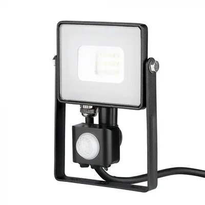 Produktbild von LED Solution Black LED-Strahler 10W mit Bewegungssensor Premium Lichtfarbe: Tageslichtwei 437