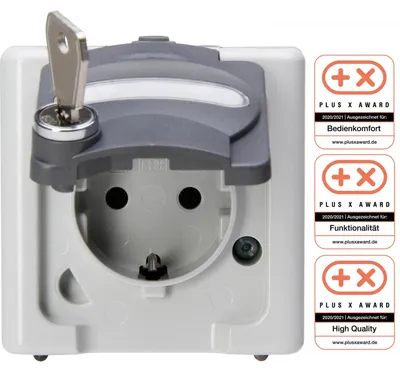 Obrázok produktu pre Kopp 103456009, CEE 7/3, 1 modul/moduly, CEE 7/4, Biela, 250 V, 16 A