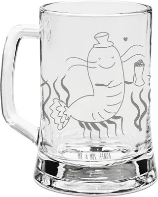 Produktbild von Mr. & Mrs. Panda Krug Hummer Weizen - Transparent - Geschenk, Glaskrug, Garnelen, Wirtschaft, Garnele, Meer, Glas Bierkrug, Glasseidel, Bier, Kochen, Seidel, Kneipe