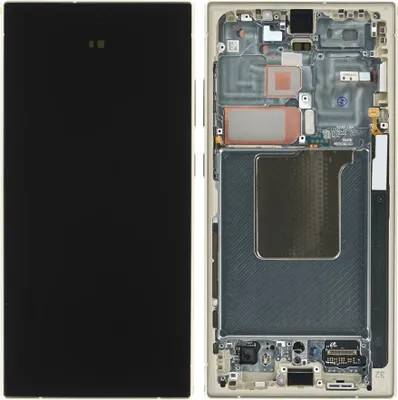 Produktbild von Original Dynamic LTPO AMOLED 2X, 120Hz Display Touchscreen Bildschirm Rahmen Titanium Gelb Für Samsung Galaxy S24 Ultra SM-S928B/DS, SM-S928U & Werkzeug