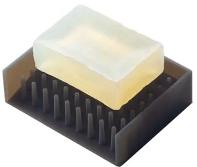 Schwarze Silikon Seifenablage 11 x 8,5 x 3 cm