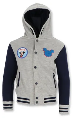 Produktbild von Disney Mickey Maus Kinder Jungen Hoodie Kapuzenpullover Pulli - 104, Grau