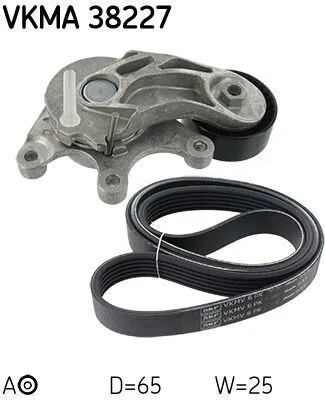 Produktbild von SKF VKMA 38227 Keilrippenriemensatz für BMW 5 Touring (F11)