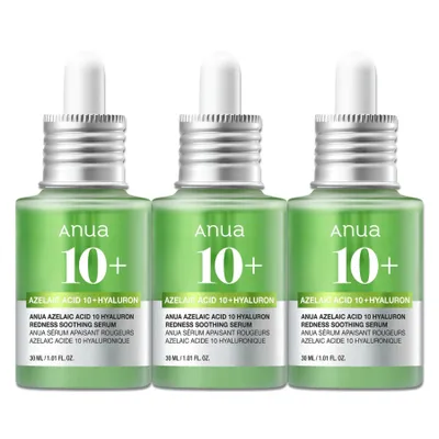 Produktbild von Gesichtsserum Anua 10% Acelaic Acid Hyaluron Redness Soothing Serum, 3x 30ml