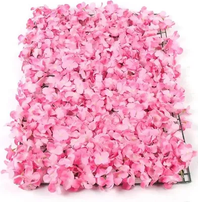 Produktbild von Kunstblumenwand, 10er-Set Wandpaneele, rosa Seidenrosen für Hochzeit, Party & Fotohintergrund