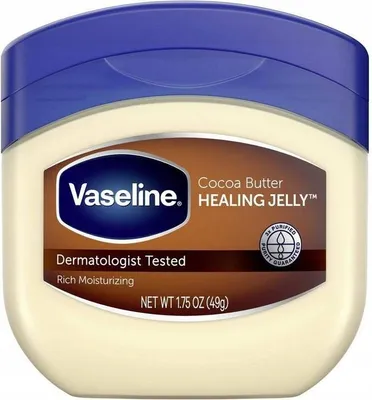 Produktbild von Vaseline | Healing Jelly 49g - Lippenbalsam, mit Kakaobutter, Feuchtigkeitsspendende Hautpflege Creme, Ideal für den Winter