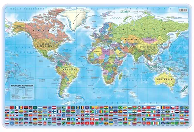 Obrázek produktu pro Podložka na stůl Politický svět v měřítku 1:71 000 000