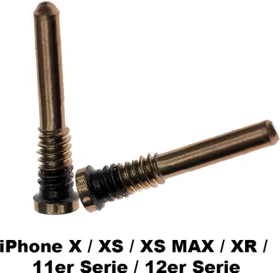 Produktbild von 2x iPhone X XS XR 11 12 PRO MAX Pentalobe Lcd Schraube Screws Gold