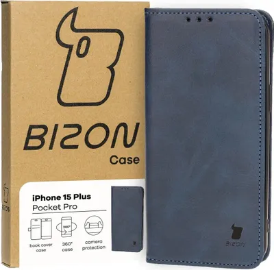 Produktbild von Bizon Case Pocket Pro Apple iPhone 15 Plus marineblau