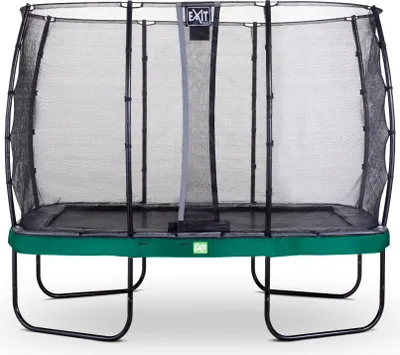 Produktbild von EXIT Elegant Trampolin 214x366cm, mit Sicherheitsnetz, Rechteckig, Grün