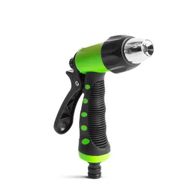 Produktbild von Spritzpistole für Gartenschlauch – Sprühkopf mit drehbarer Einstellung – 3 Positionen