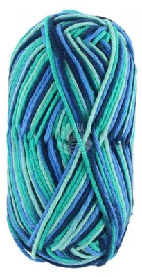 Produktbild von Lana Grossa - Star Print 0338 zartgrün jade himmelblau blau