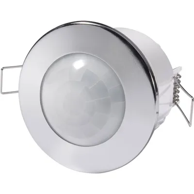 Productafbeelding van Renkforce 1289331: Inbouw PIR-bewegingsmelder, 360°, relais, chroom, IP20