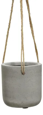 Produktbild von aplanta Hänge-Pflanztopf Liron grau | 15X15, für drinnen, Pflanzkübel, wie echt, Allergiker geeignet, pflanzliche Dekoration Praxis, Office & Wohnzimmer