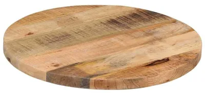 Produktbild von Runder Tischplatte aus massivem Mangoholz, 40 cm Durchmesser