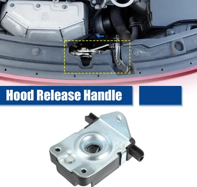 Image de Avant Gauche Capot Déverrouillage Poignée pour BMW - 1 pcs Noir Argent Ton