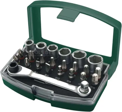 Produktbild von Brüder Mannesmann 24-teiliges Bit und Steckschlüssel-Set 29700