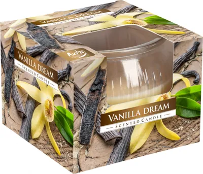 Image de BISPOL Aura 18H Vanilla Dream bougie parfumée en verre