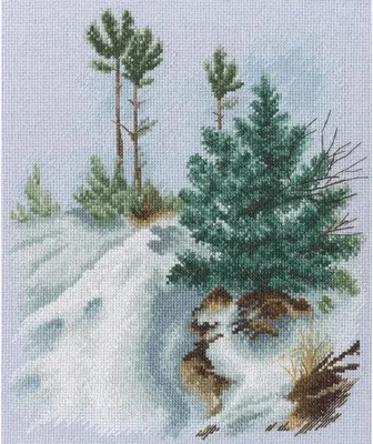 Produktbild von RTO Kreuzstich Set "Wintertraum", Zählmuster, 23x26,5cm