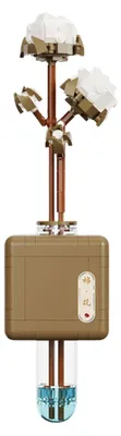 Produktbild von Baumwollblüten Bausteine im Fläschchen 392 Teile